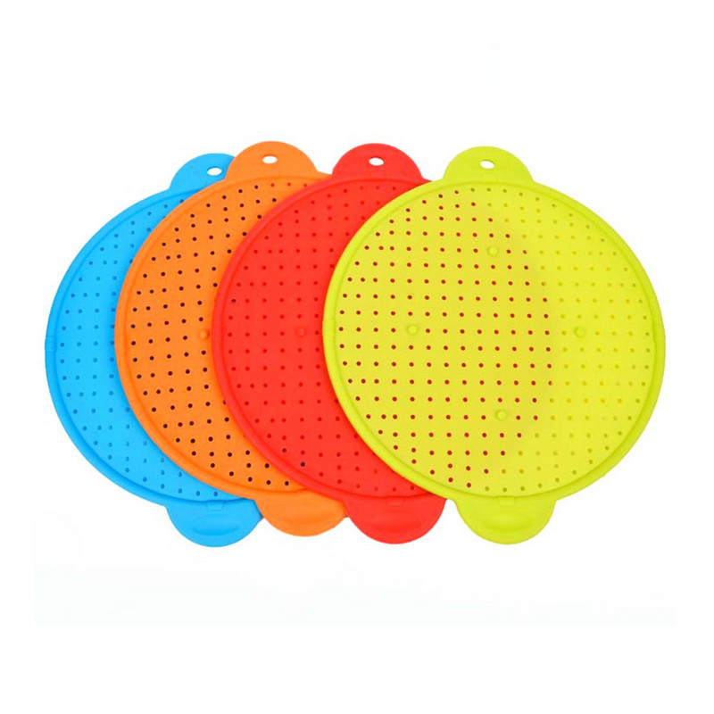 Κόσμος σιλικόνης Δίχτυ σιλικόνης με αδιάβροχο πιτσίλισμα κάλυμμα κατσαρόλας με αδιάβροχο λάδι, μαξιλάρι ατμού Καπάκι κατσαρόλας Φίλτρο νερού σουρωτήρι Εργαλεία κουζίνας