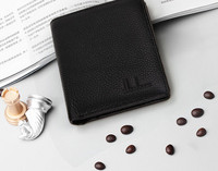 Vīriešu maks no eko ādas - ar uzrakstu