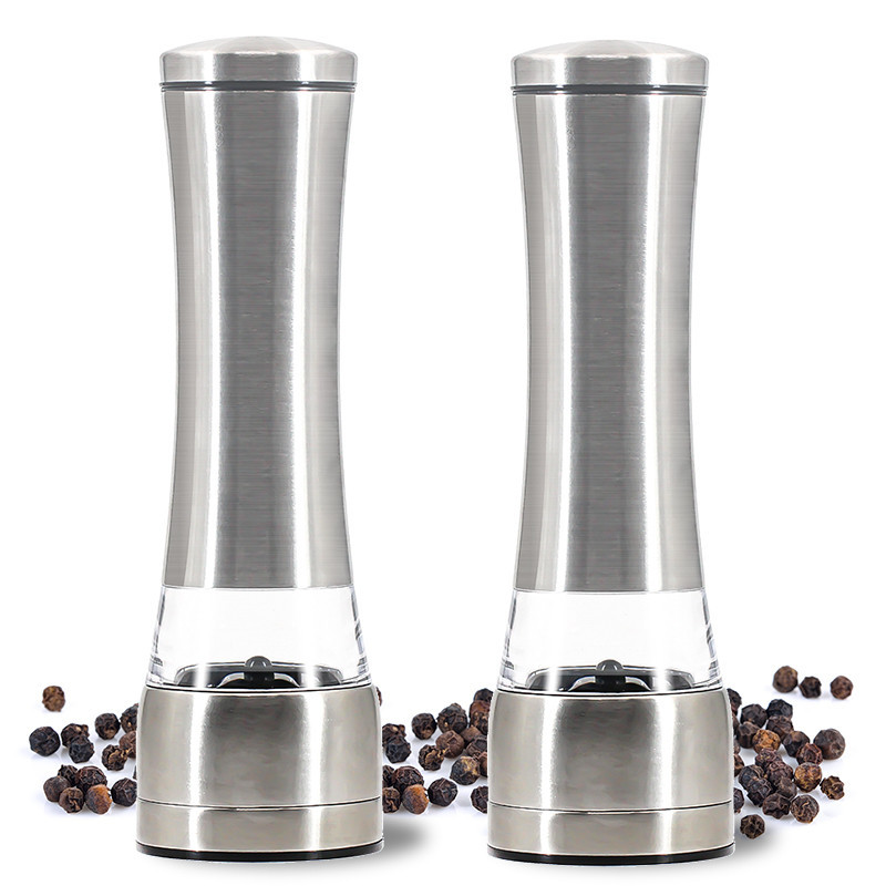 Mașină de tocat piper din oțel inoxidabil Moara manuală pentru sare, piper, orez, ierburi, condimente, freze ceramice creative pentru gătit în bucătărie
