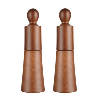 Rasnita de sare si piper de 8 inch Moara de piper din lemn Moara manuala de condimente Rasnita din lemn Unelte de gatit