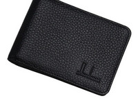 Portofel bărbătesc elegant din piele cu inscripție