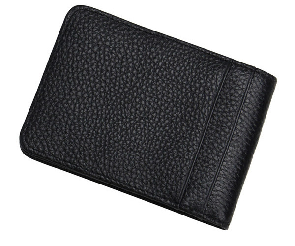 Portofel bărbătesc elegant din piele cu inscripție