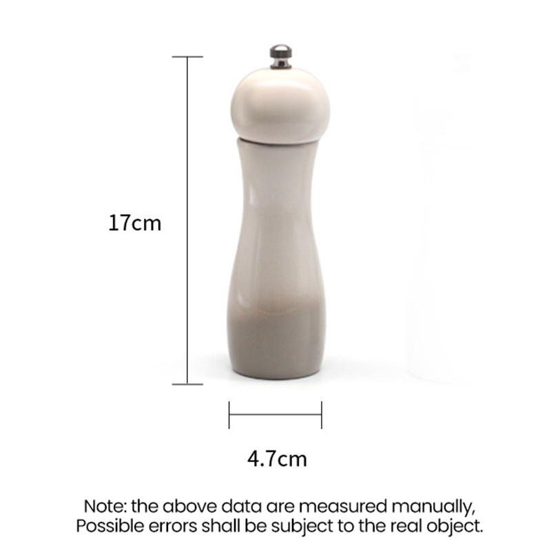 Moara de sare si piper din lemn macinata manuala de piper, grosimea ajustabila, ceramica, scuturatoare de condimente, moara de bucatarie unealta pentru gratar