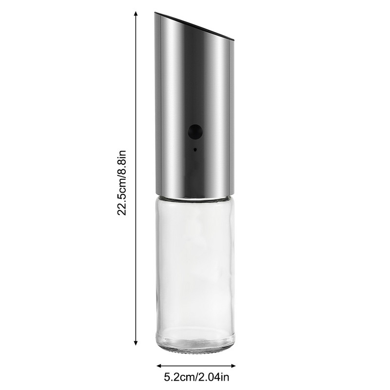 Mașină electrică de măcinat sare piper, reîncărcabilă prin USB, mașină de măcinat automată a condimentelor, reglabilă grosieră, instrument de bucătărie