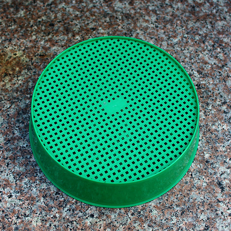 Plastikinis dirvožemio sietas sodo reikmenys Plastikinis tinklelis buitinis sodinimo dirvožemio akmenų filtras TAIP nuostabiai