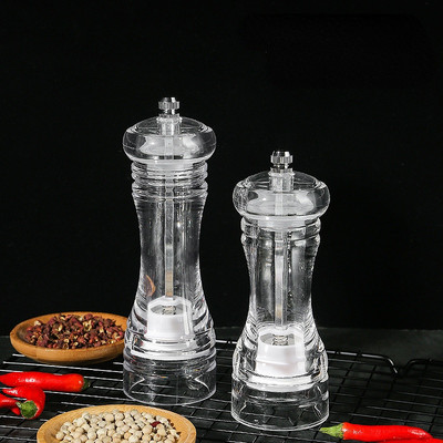 Borsdaráló - akril só- és borsrázók, állítható durvaság kerámia rotorral konyhai tartozékok