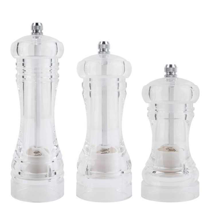 Mașină de râșniță piper-Sare și piper acrilice Grosimea reglabilă cu rotorul ceramic accesorii de bucătărie