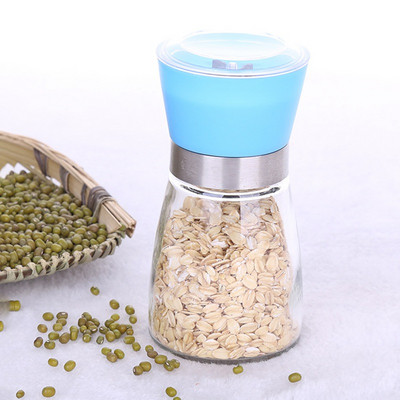 Kézi paprikadaráló konyhai eszköz kávébab szezámdaráló kerámia mag tároló daráló üvegpalack fedéllel