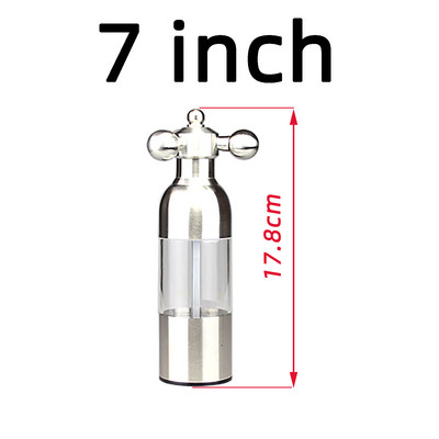 Moara de piper acționată manual în formă de supapă de robinet, mașină de râșnire manuală de sare din carcasă din oțel inoxidabil, freză ceramică pentru alimente, decorațiuni pentru casă