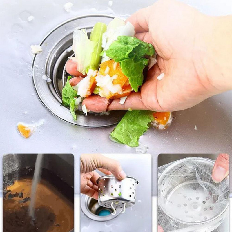 Naudingas filtro tinklelis patvarus kriauklės sietelis tankus tinklelis daugkartinis nerūdijančio plieno kriauklės sietelis nuo užsikimšimo