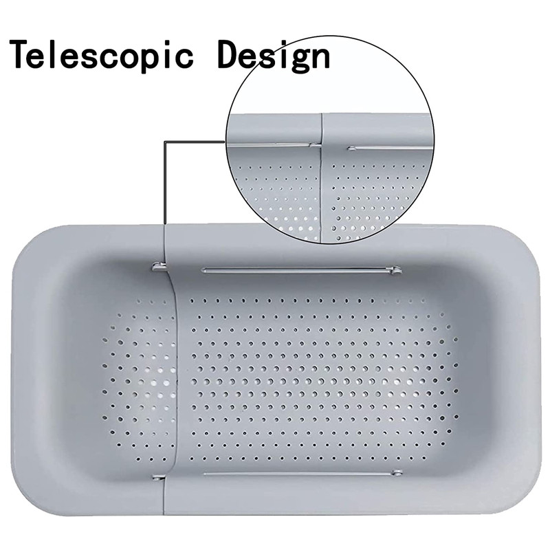1vnt virtuvės kanalizacijos krepšelis kiaurasamtis vaisių ir daržovių plovimo krepšys sulankstomas sietelis sulankstomas kanalizacija namų virtuvės kriauklės filtras