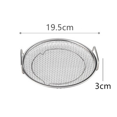 Φίλτρο λαδιού από ανοξείδωτο ατσάλι Τηγάνι φαγητού Μεγάλο σουρωτήρι τηγανιτές πατάτες με λαβή Εργαλείο μαγειρέματος Noodle Drainer Κουζινικά σκεύη