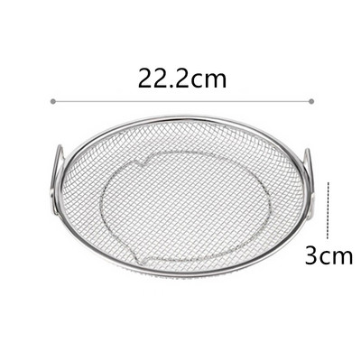 Φίλτρο λαδιού από ανοξείδωτο ατσάλι Τηγάνι φαγητού Μεγάλο σουρωτήρι τηγανιτές πατάτες με λαβή Εργαλείο μαγειρέματος Noodle Drainer Κουζινικά σκεύη