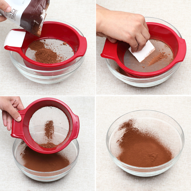 Köögi jahufiltri sõel Plastikust toidukurn Õlisõel Jahusõel sõel pulberfilter sõel sõel sõel Küpsetamine