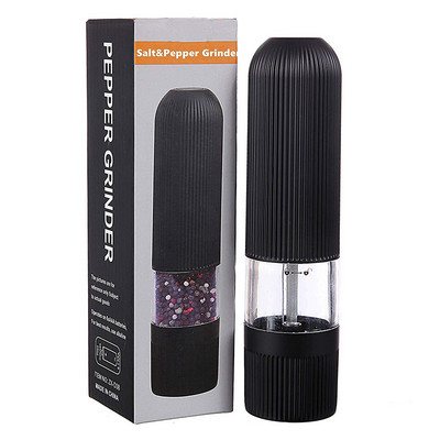 Ηλεκτρικός μύλος πιπεριάς Αλάτι Μπαχαρικά Δοχεία βοτάνων με φώτα LED Μύλος Ρυθμιζόμενη χονδρότητα Κουζίνα Μαγειρική Εργαλεία BBQ Cocina
