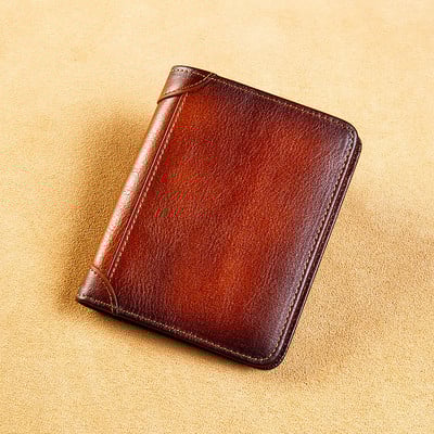 Meeste nahast rahakott lahtritega rahatähtede ja krediitkaartide jaoks