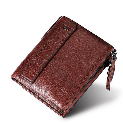 Portofel barbatesc din piele cu compartiment pentru monede - trei culori