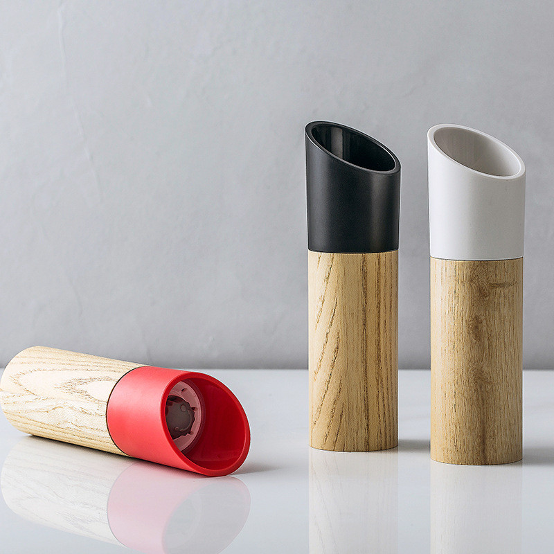 Mori de sare din lemn Rasnita de piper Rasnita portabila pentru condimente Sticle de gatit Noua sosire bucatarie condimente Instrumente de zdrobire