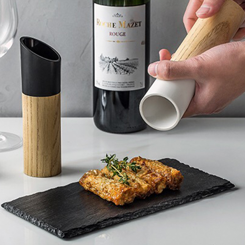 Mori de sare din lemn Rasnita de piper Rasnita portabila pentru condimente Sticle de gatit Noua sosire bucatarie condimente Instrumente de zdrobire
