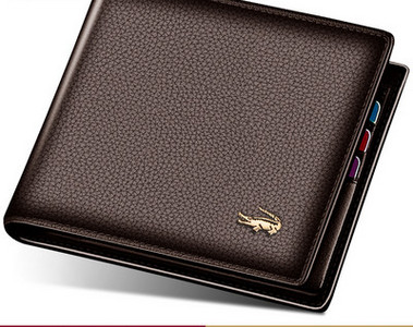 Δερμάτινο ανδρικό πορτοφόλι με μεταλλική διακόσμηση