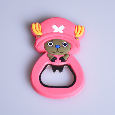 Kūrybinis animacinis multifunkcinis silikonas nerūdijančio plieno butelių atidarytuvas alaus šaldytuvo atidarytuvas virtuvės įrankiai (gali būti šaldytuvo magnetas)