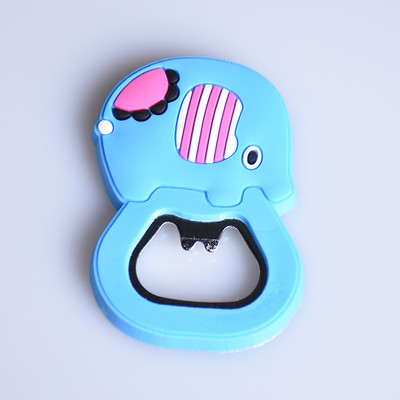 Kūrybinis animacinis multifunkcinis silikonas nerūdijančio plieno butelių atidarytuvas alaus šaldytuvo atidarytuvas virtuvės įrankiai (gali būti šaldytuvo magnetas)