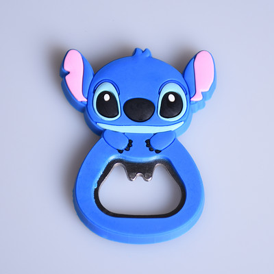 Kūrybinis animacinis multifunkcinis silikonas nerūdijančio plieno butelių atidarytuvas alaus šaldytuvo atidarytuvas virtuvės įrankiai (gali būti šaldytuvo magnetas)