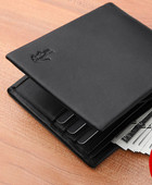 Öko-nahast vabaaja meeste rahakott kaartide ja arvete jaoks