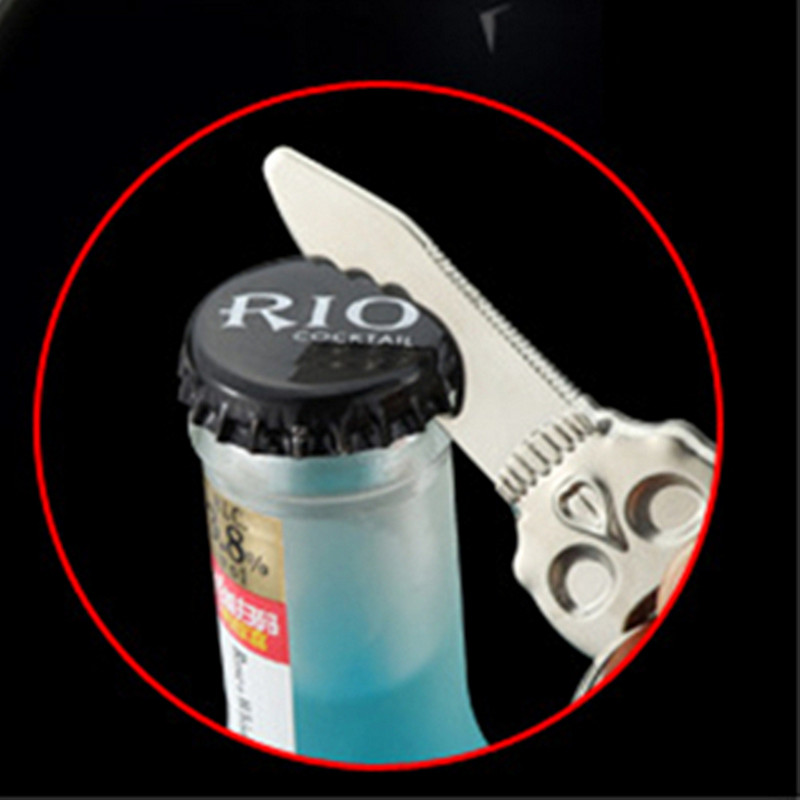 Uus loominguline roostevabast terasest pealuukujuline õllepudeliavaja baaripidu avatud veinitööriistad meeste korgitser võtmehoidja tarvikud kingitused