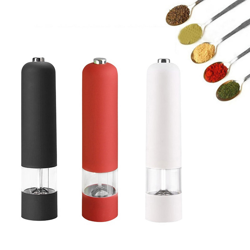 2 în 1 râșniță electrică reglabilă pentru piper sare și condimente râșniță pentru piper ușor de curățat acasă, bucătărie, unelte pentru grătar pentru gătit restaurante