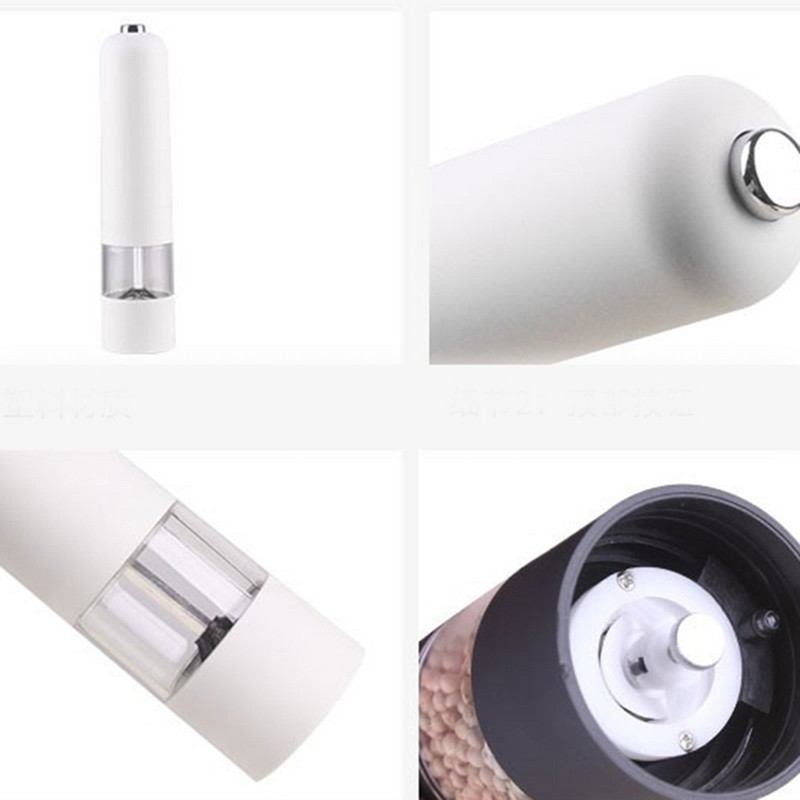 2 în 1 râșniță electrică reglabilă pentru piper sare și condimente râșniță pentru piper ușor de curățat acasă, bucătărie, unelte pentru grătar pentru gătit restaurante