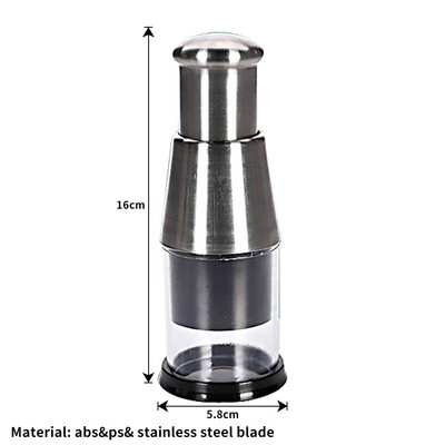 1 buc Tocător manual de ceapă Concasor de usturoi Presare de mână Tocător de mâncare Tocător de feliat Dicer Mixer Bucătărie Tăiător de legume Unelte de curățat