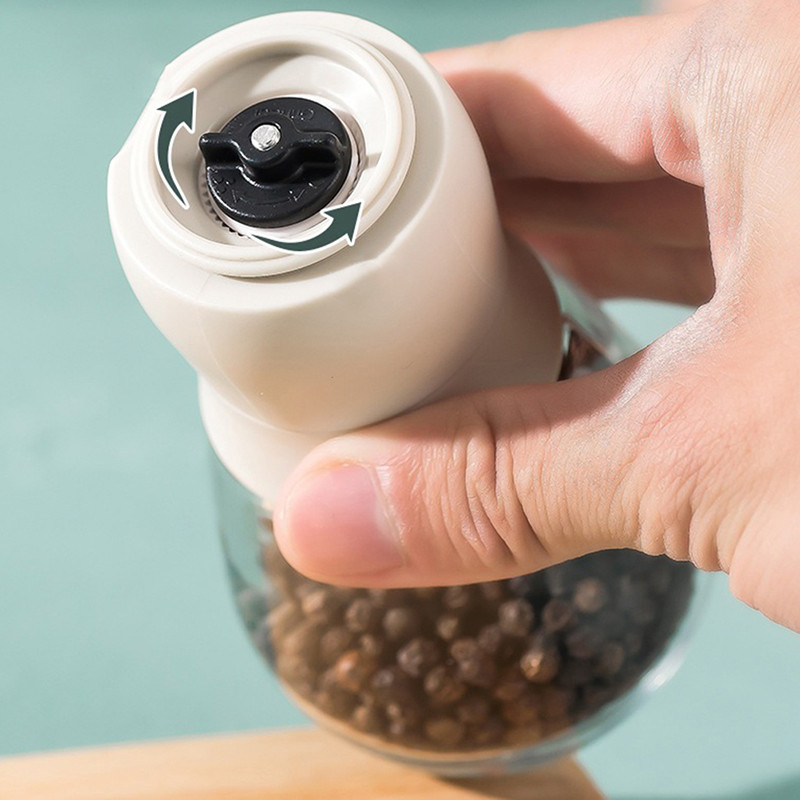 Rankinis druskos pipirų malūnėlio prieskonių įtaisas pipirų plaktuvas virtuvės įrankis