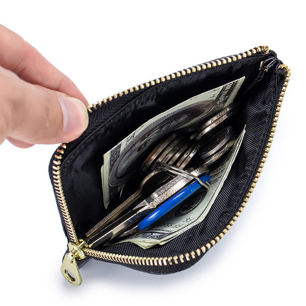 Vīriešu ādas maks ar nodalījumu monētām un kredītkartēm