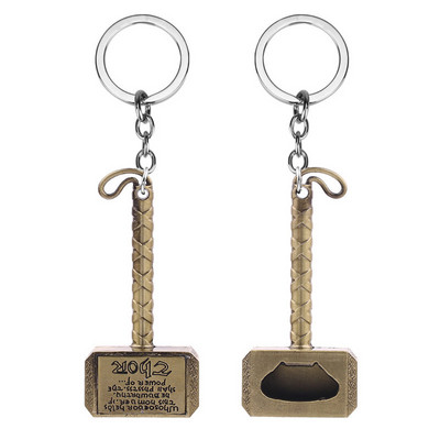 1 tk õllepudeliavajad, Thori kujuga multifunktsionaalne haamer pika varrega pudeliavaja võtmehoidja