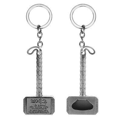 1 tk õllepudeliavajad, Thori kujuga multifunktsionaalne haamer pika varrega pudeliavaja võtmehoidja