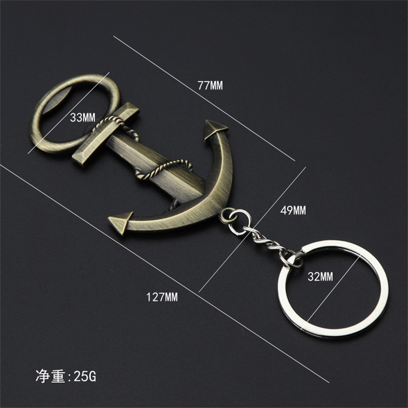 Nou Cool Vintage Anchor Deschizător de sticle de bere Instrumente de bucătărie Bar Rechizite pentru petreceri Bărbați Breloc Pandantiv Creativ Tirabușon Gadgets Cadou