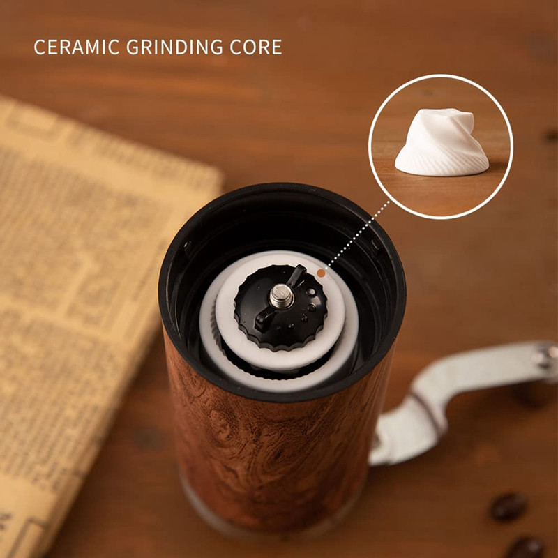 Ručni mlinac za kavu, podesivi keramički stožasti mlin za brušenje, ručni mlin za zrnastu konusnu mlin za kavu, za putovanja, kampiranje itd.