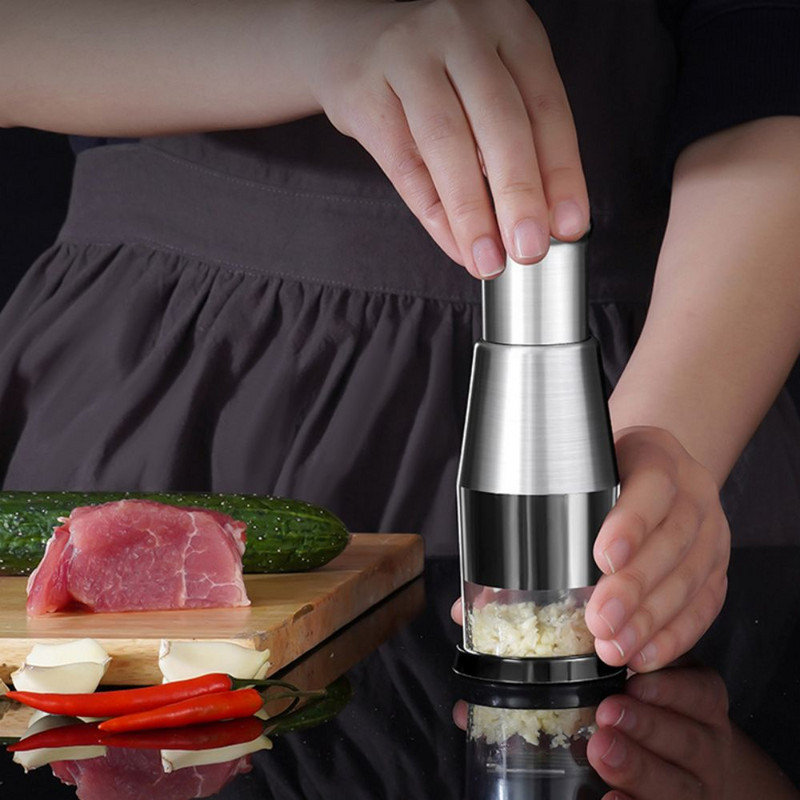 Rezač za češnjak Višenamjenski rezač za češnjak Rezač za povrće Gulilica Ručna sjeckalica za hranu Ručni pljeskajući nož Kuhinjski pribor