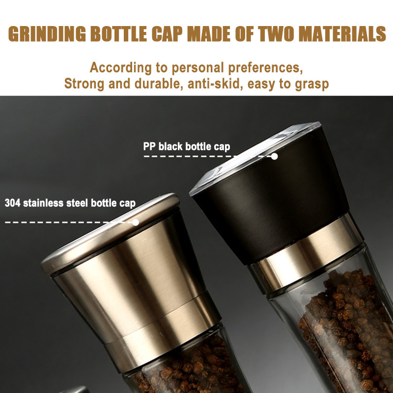 Käsiveski Mugav reguleeritav jämedus Vürtside jahvatamine maitseainepudel köögiveski köögisoola jahvatustööriist