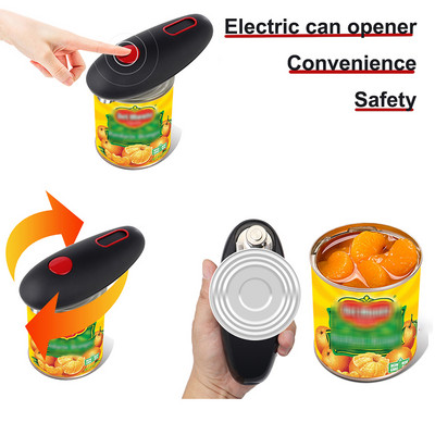 Elektromos konzervnyitó automata sörnyitó vezeték nélküli, egy ónérintéses éles szélek nélkül Kézi üvegnyitók Konyhai bár szerszámok