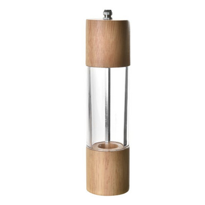 Oak Splicing Acrylic Pepper Grinder Creative Manual Pepper Black Grinder Mill for Home Cooking Αξεσουάρ κουζίνας Εργαλεία