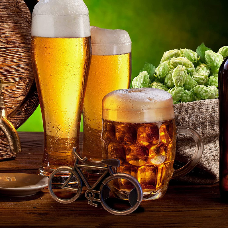 Pudeliavaja Creative Alloy Beer Bike isadepäevaks sünnipäevakingitus Bike Decor Köögividinad Veinitarvikud Õlleavaja