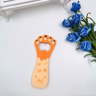 Cartoon Cats Paw veinipudeliavaja õllepudeliavaja paksu kassikäppade magnetiga külmkapi kleebis Armas külmkapimagnetiga õlleavaja