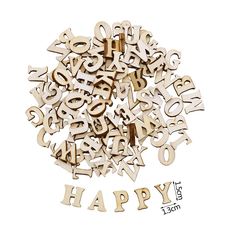 100 vnt angliškos abėcėlės raidės medžio numeriai mediniai namų apyvokos dekoratyviniai mini mediniai papuošalai menai amatai raidės skaitmeninis ekranas