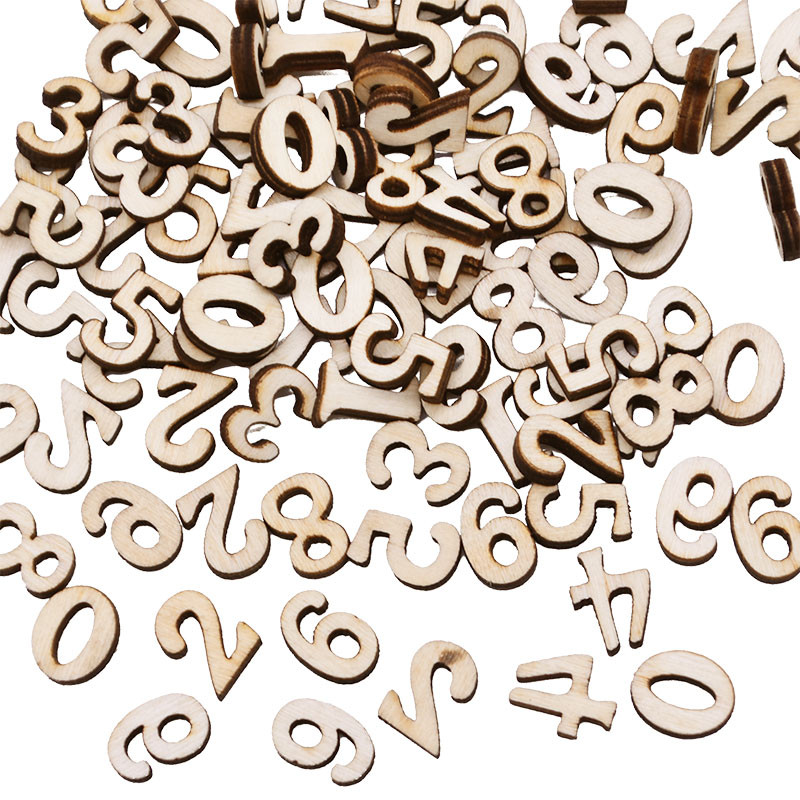 100 vnt angliškos abėcėlės raidės medžio numeriai mediniai namų apyvokos dekoratyviniai mini mediniai papuošalai menai amatai raidės skaitmeninis ekranas