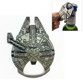 Винтидж космически кораб отварачка за бутилки MovieMillennium Falcon ключодържател значка бар кухненски аксесоари сувенир подарък ключодържател космически кораб