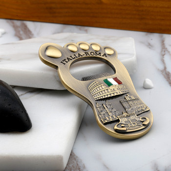 Отварачка за бутилки с метален магнит за хладилник Италианска ретро занаяти Bigfoot Creative отварачка за бутилки