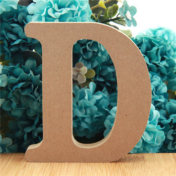 1 τμχ 10 εκ. Χρώμα ξύλου Ξύλινα γράμματα Αλφάβητο DIY Word Letter Art Crafts Όνομα Σχεδιασμός Γάμου Διακόσμηση σπιτιού 3,94 ίντσες
