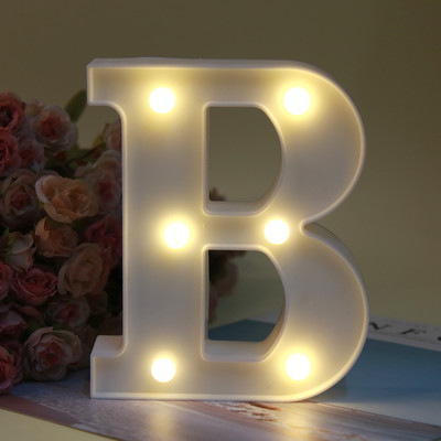 Dekoratiivsed tähed Tähestik täht LED tuled helendavad numbrilampide kaunistused aku öövalgus pidu beebi magamistoa kaunistamine